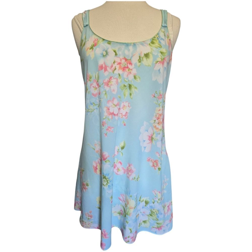 Oscar de la Renta Pastel Floral Sleep Dress